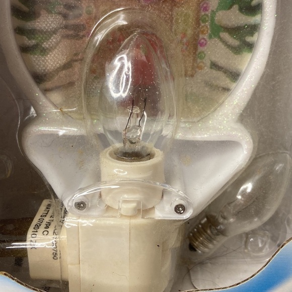 Christmas Holiday Night Light Veilleuse Gingerbread Man With Candy Cane Vintage - Picture 6 of 10